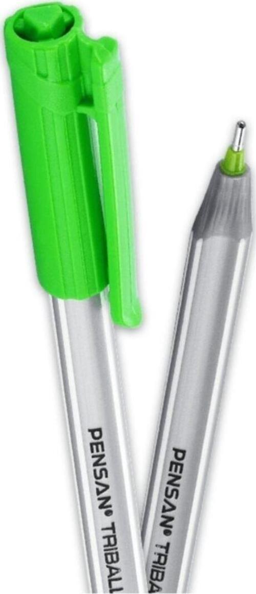 Tükenmez Kalem Triball 1.0 MM Bilye Uç Açık Yeşil 12 Lİ 1003