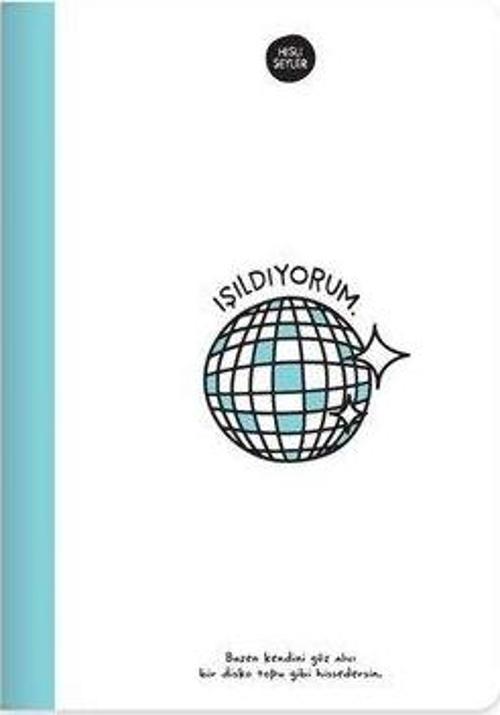 A5 80 Yaprak Renkli Sayfa Çizgili Defter Mavi