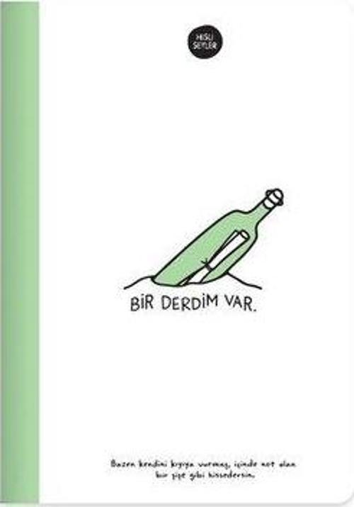 A5 80 Yaprak Renkli Sayfa Çizgili Defter Yeşil