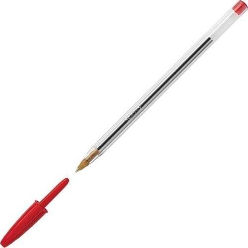 Tükenmez Kalem Cristal 1 MM Kırmızı Medium 847 899 (50'li Paket)