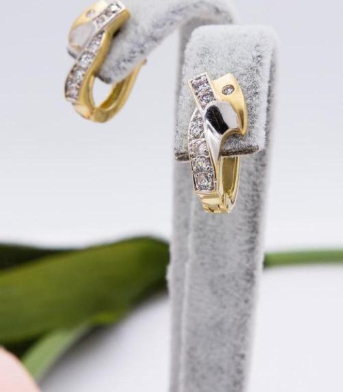 14 Ayar Altın Küpe J Klips Kadın Küpe LKKP1291