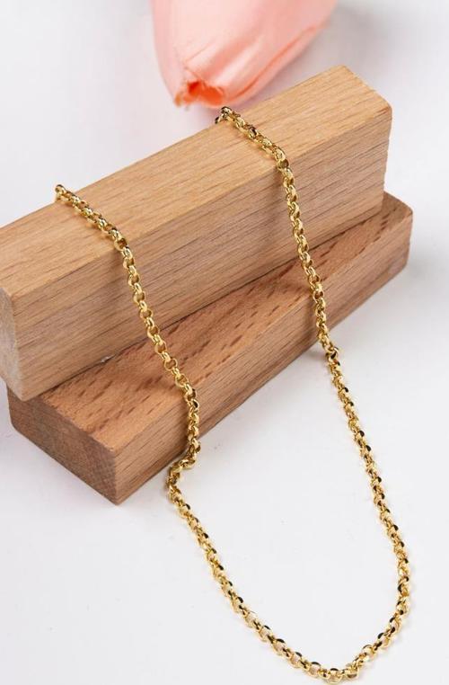14 Ayar Altın Altın Zincir 3 MM 55 cm Doç Zincir Kadın Kolye LKZNC1085
