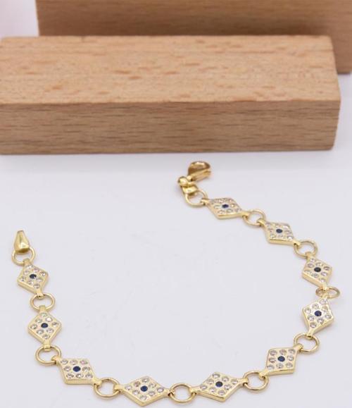 14 Ayar Altın Bileklik Tasarım 15 cm Kadın Bileklik LKBLK1184