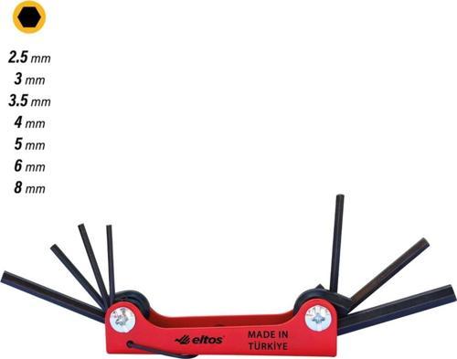 Çakı Tipi Alyan Anahtar Takımı7 Parça Pamiravm