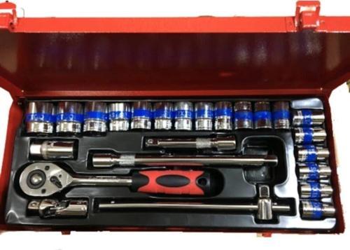 Tolsan 1/2" 6 Köşe Lokma Takımı 25 Parça Profesyonel