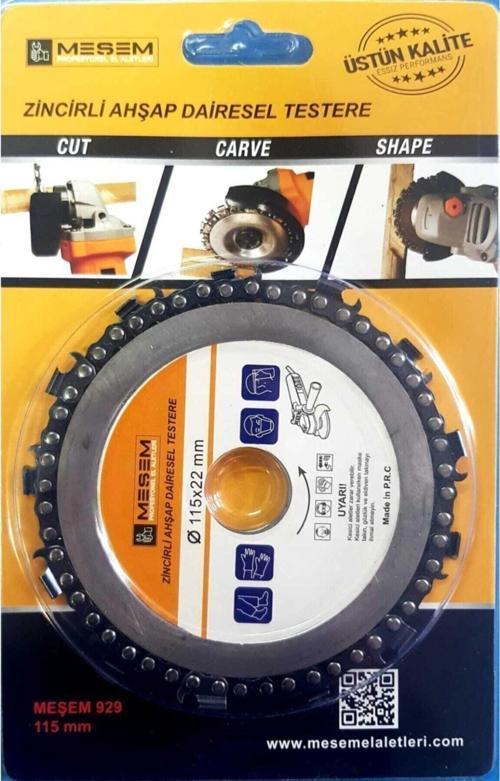 Zincirli Ahşap Dairesel Testere 115X22Mm