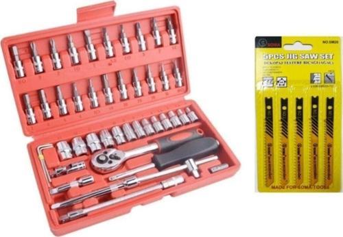 Çantalı 46 Parça Lokma Takımı 46 Set Ve 5Li Uç