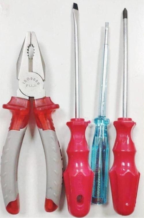 Pense Kontrol Kalemi Düz + Yıldız Tornavida 4'Lü Set