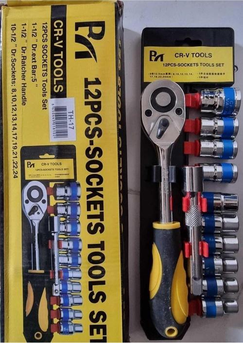 12 Parça Lokma Seti 1/2 Cırcırlı Lokma Takımı 8-24 Mm Eldiven Dahil