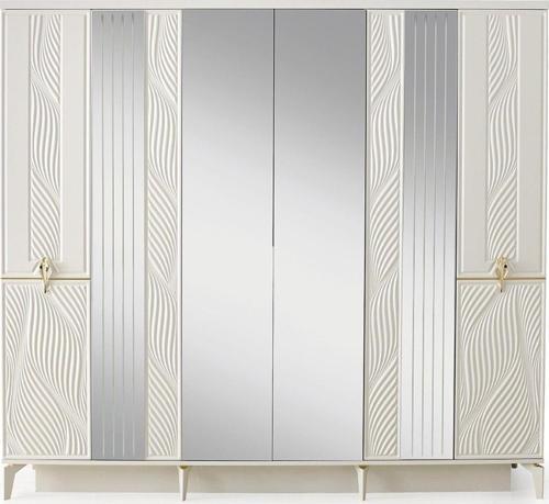 Bükreş Gardırop-mdf-aytaşı-230x58x210cm-6 Kapak-aynalı Kapak