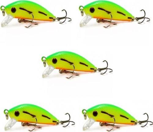 5 Adet 5 Gr.5cm sahte Yem Lures Turna Levrek Alabalık Rapala LüferAilesi JigYemYem