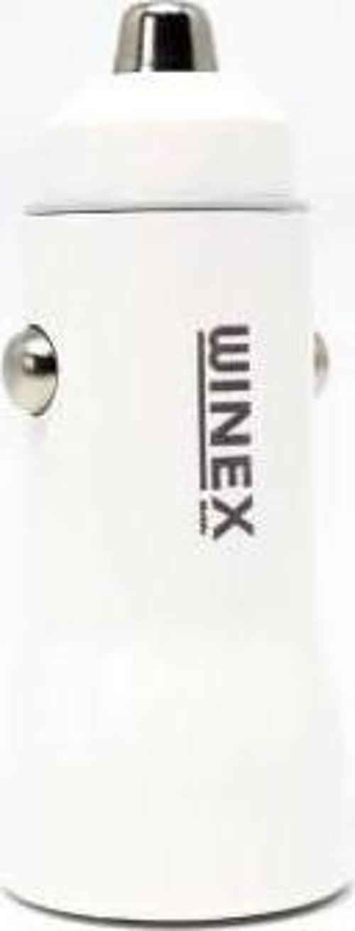 W001 USB A Çift Çıkışlı 3.1A Araç Şarj Aleti Beyaz