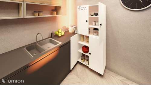 Bern Mdf 6 Raflı Çok Amaçlı Mutfak Banyo Ayakkabılık Dolabı 70 Cm