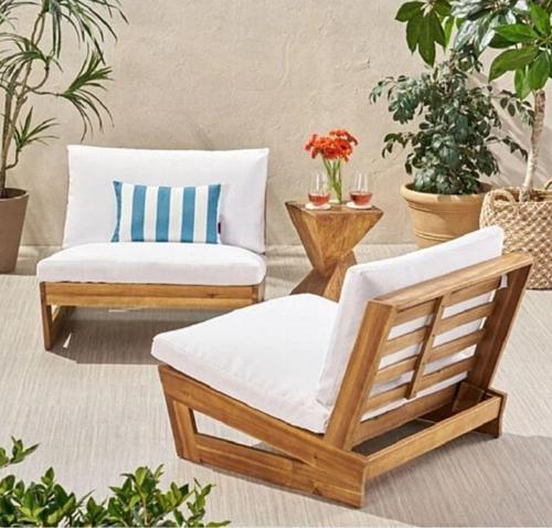 Conforlove Bahçe Balkon Yeni Tasarım Masif Ithal Çam Ahşap Koltuk - 1 Adet Tekli Koltuk