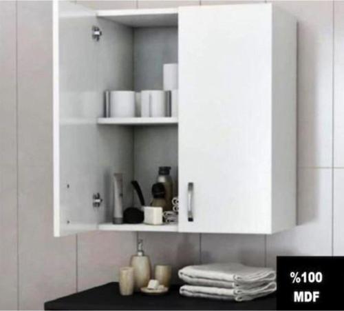 Damla Tamamı Mdf Banyo Üst Dolabı, Çamaşır Makinesı Üstü, Mutfak Dolabı