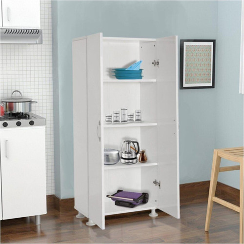 Lale Tamamı Mdf Çok Amaçlı 4 Bölmeli Mutfak Banyo Dolap Kitaplık