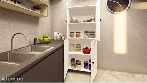 Modus Çok Amaçlı Mutfak Banyo Ayakkabılık Dolabı 70 Cm 6 Bölmeli