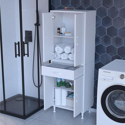Emir Newyork 54 X 170,4 X 32,5 Cm Kapaklı Ve Çekmeceli Çok Amaçlı Banyo & Mutfak Dolabı