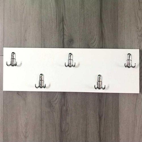 Manolya Ahşap 10'Lu Duvar Askısı 17X50 Cm Kapı Arkası Amerikan Askı