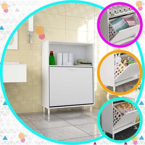 Lidya 75X100 Renkli Ve Beyaz Bölmeli Çamaşır Ve Erzak Dolabı
