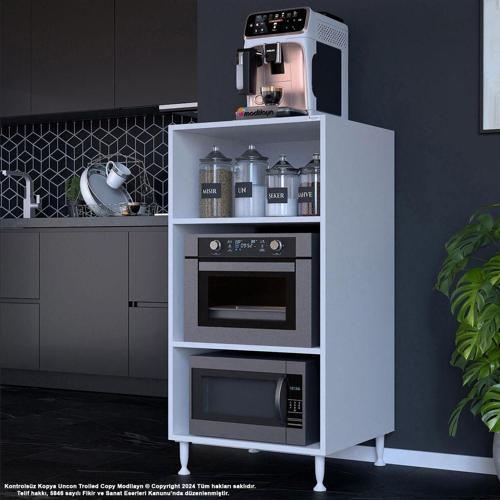 Silva 59,6 X 119,2 X 56 Cm Özel Üretim Büyük Fırın Için Mini Midi Mikrodalga Fırın Dolabı