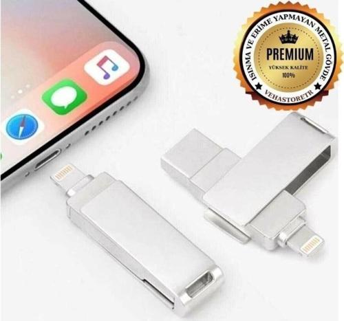 64GB iPhone USB Flash Bellek iPhone 11-12 ProMaxMini Uyumlu Hızlı ve Güvenli Veri Aktarımı Yedekleme
