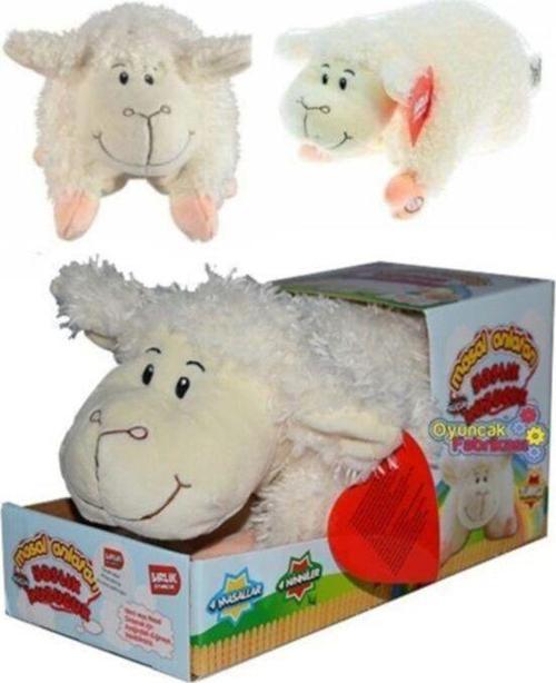Türkçe Masal Anlatan Peluş Oyuncak Yastık Kuzucuk