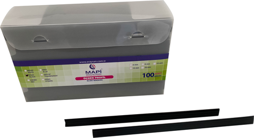 8MM ÜÇGEN PROFİL SİYAH 100 AD.