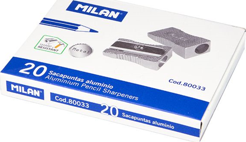 MILAN 80033 ALUM METAL Kalemtıraş - 20ADET
