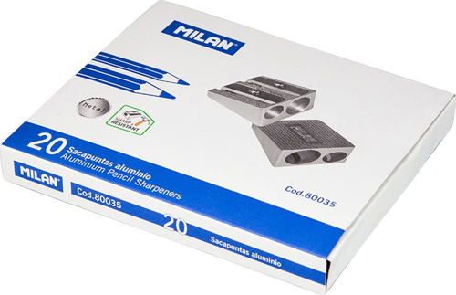 MILAN 80035 ÇİFT DELİKLİ METAL Kalemtıraş - 20ADET