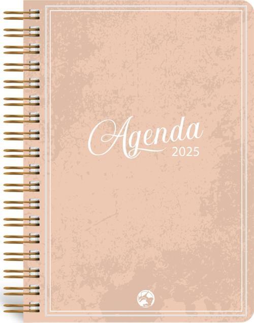2025 Haftalık Ajanda Spiralli A5 Bej