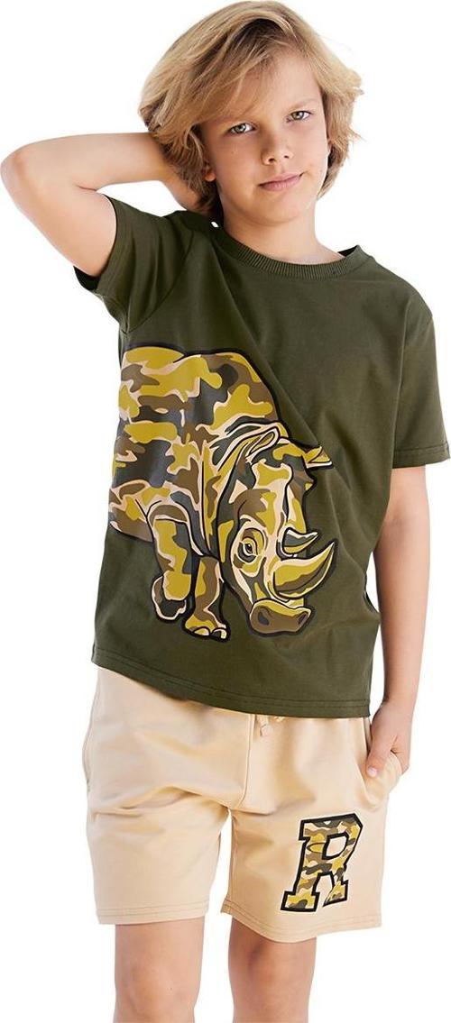 Rhino Kamuflaj Erkek Çocuk Yazlık T-shirt Şort Takım