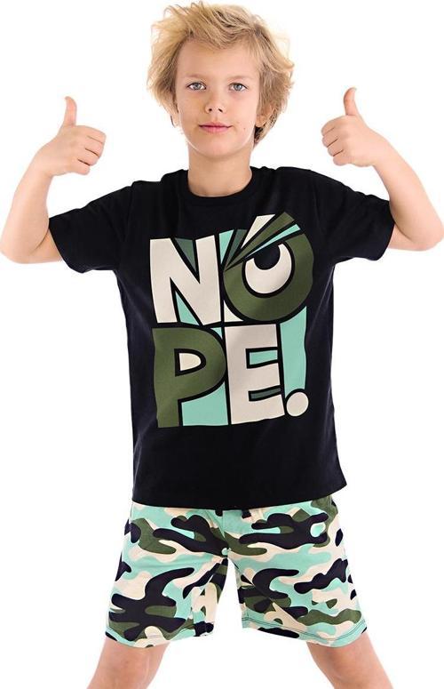Nope Erkek Çocuk Yazlık T-shirt Kamuflaj Şort Takım