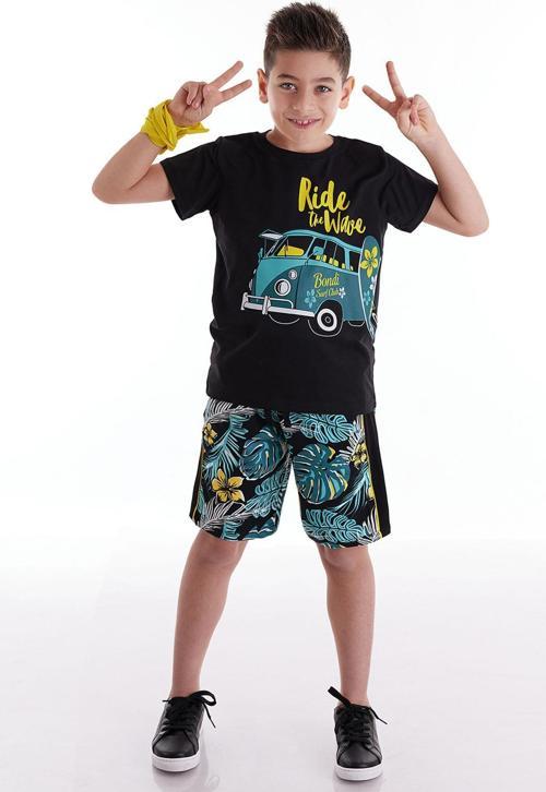 Vosvos Hawai Erkek Çocuk T-shirt Şort Takım