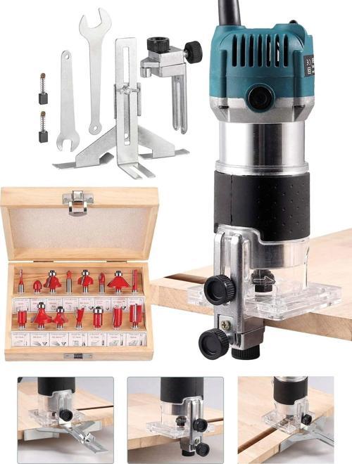 Alman  FR-6128 Devir Ayarlı Formike Tıraşlama Freze 6 mm Set Hediyeli