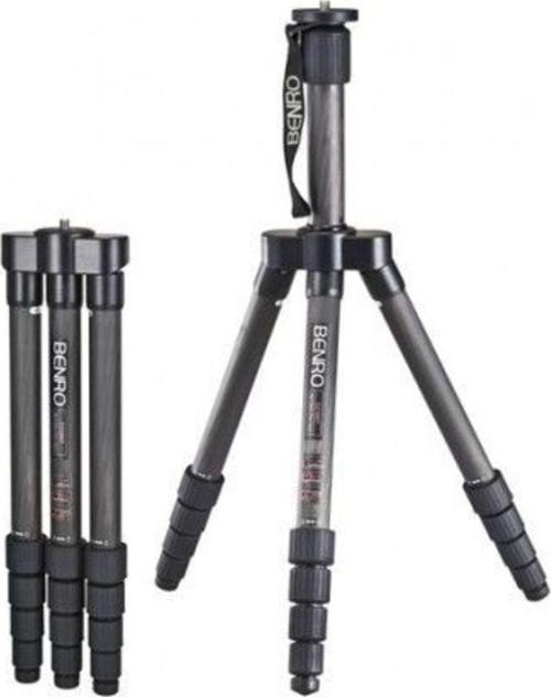 C-1190T Carbon Fiber Traveler Flat Tripod