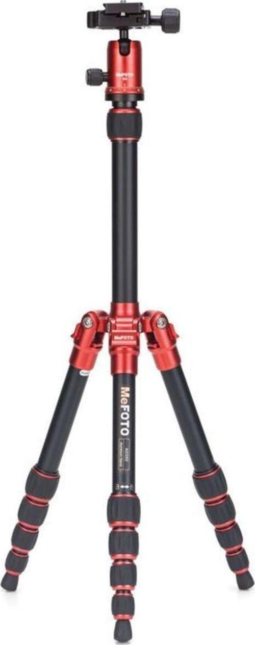 Mefoto A0350Q0R Backpacker Travel Tripod Kit (Red)