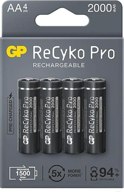 Recyko+ Pro 2000 Mah Ni-Mh Aa Şarj Edilebilir 4'Lü Kalem Pil