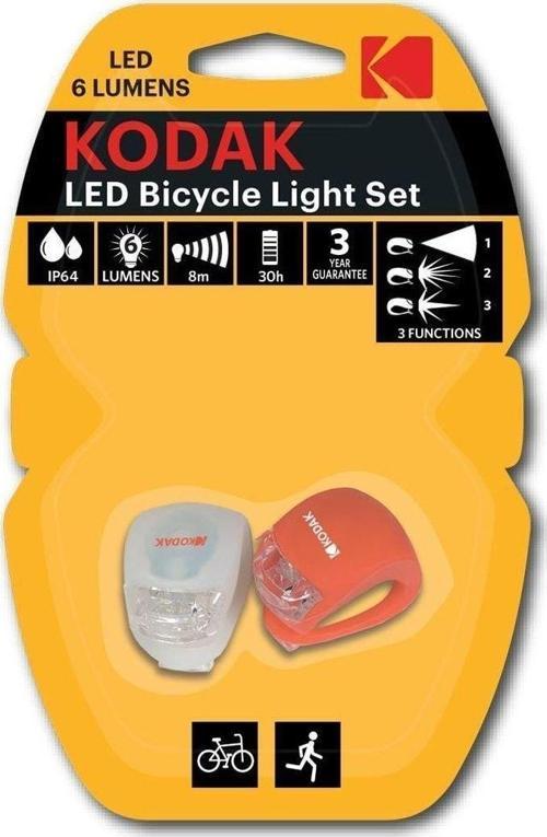 Bisiklet Led Işık Seti - 3 Adet Pil Hediyeli