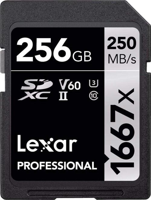 Professıonal 256 Gb 1667X Sdxc Hafıza Kartı (250Mb/S-90Mb/S) Uyumlu