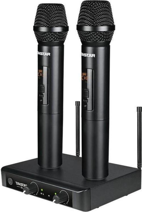 X3Hh Çift El Telsiz Wireless Kablosuz Mikrofon Uhf 32 Kanal