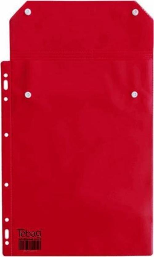 Tebag SGK Reçete Dosyası Kırmızı Plastik