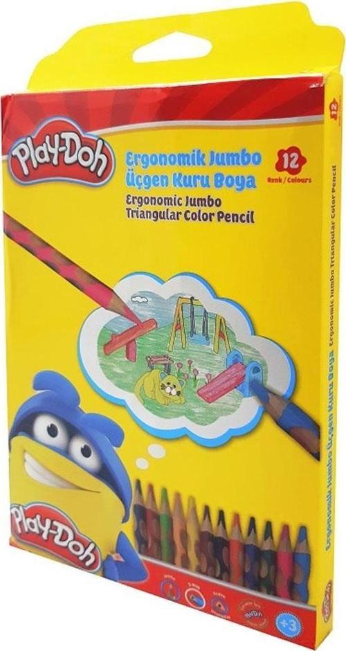 Kuru Boya Jumbo Oluklu 12 Renk