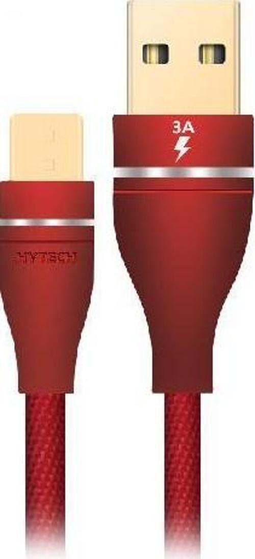 HY-X220 3A Micro Usb 1m Kırmızı Data Şarj Kablosu