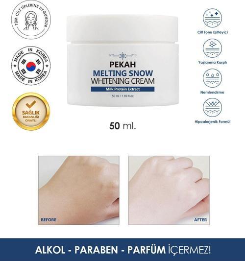 Süt Protein Özü Ve Niasinamid İçeren Cilt Beyazlatıcı, Aydınlatıcı Leke Karşıtı Krem 50ml