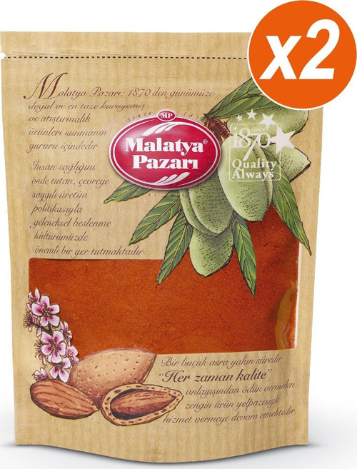 Tatlı Kırmızı Toz Biber Kilitli Paket 2 X 100 Gr