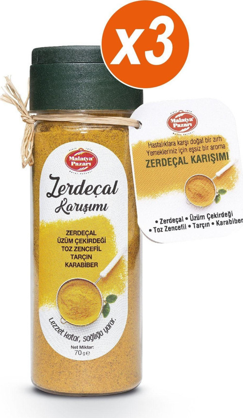 Zerdeçal Karışımı Pet Kavanoz 3 X 70 Gr