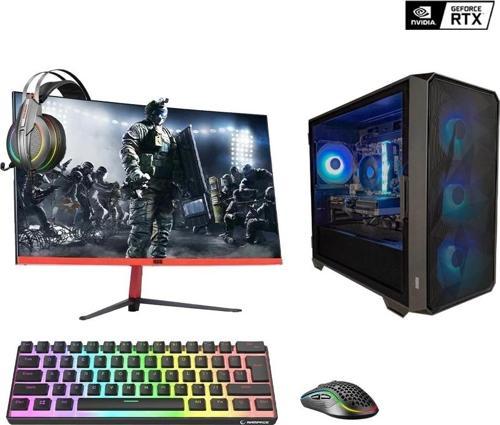 CRTG89 Core i5 12400F 16GB DDR4 512GB NVMe RTX 3050 24 İnç Gaming Hazır Sistem