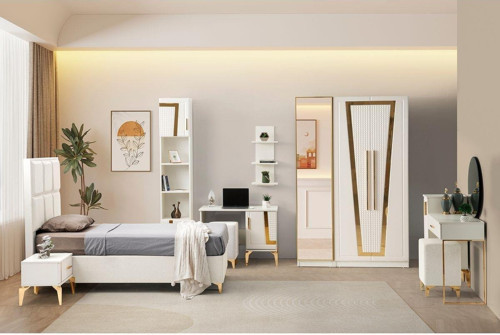 Helena %100 Mdf Genç Odası Takımı Aytaşı