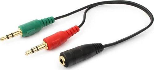 Mikrofon Kulaklık Ayırıcı 3.5Mm Stereo Splitter Kablo